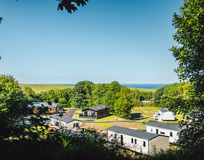 View of The Glade caravans and holiday homes at Thurston Manor