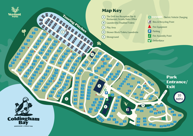 Coldingham Bay Park Map