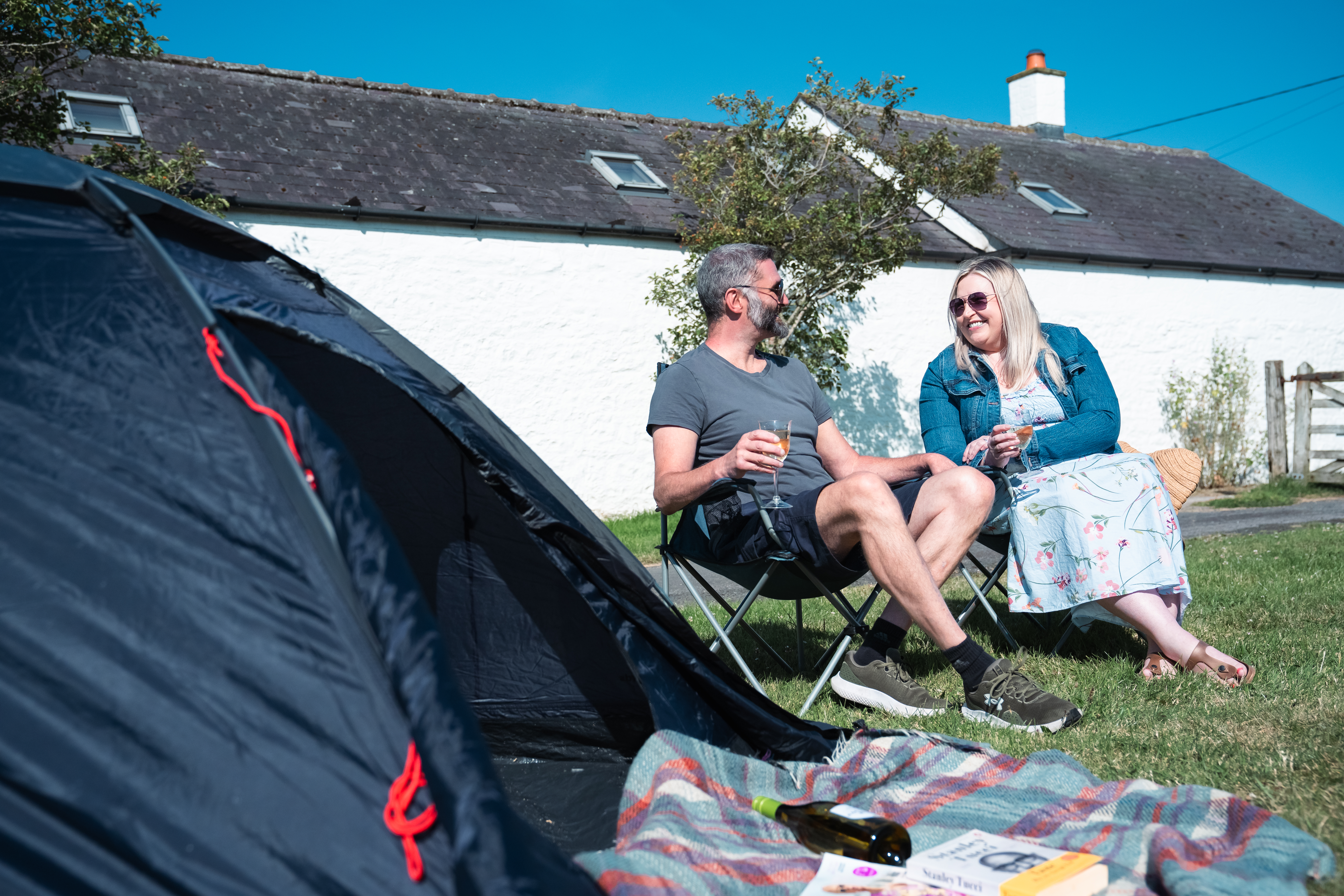 Camping at Queensberry Bay