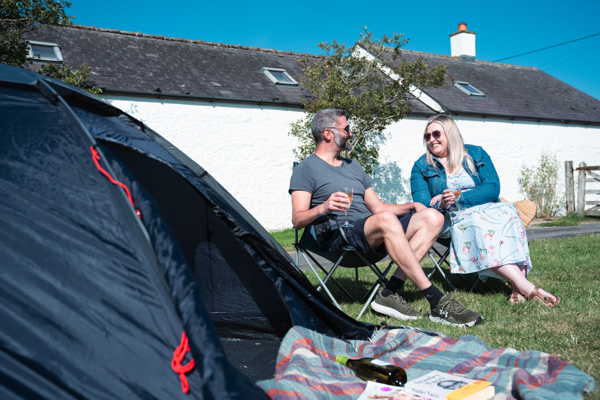 Camping at Queensberry Bay