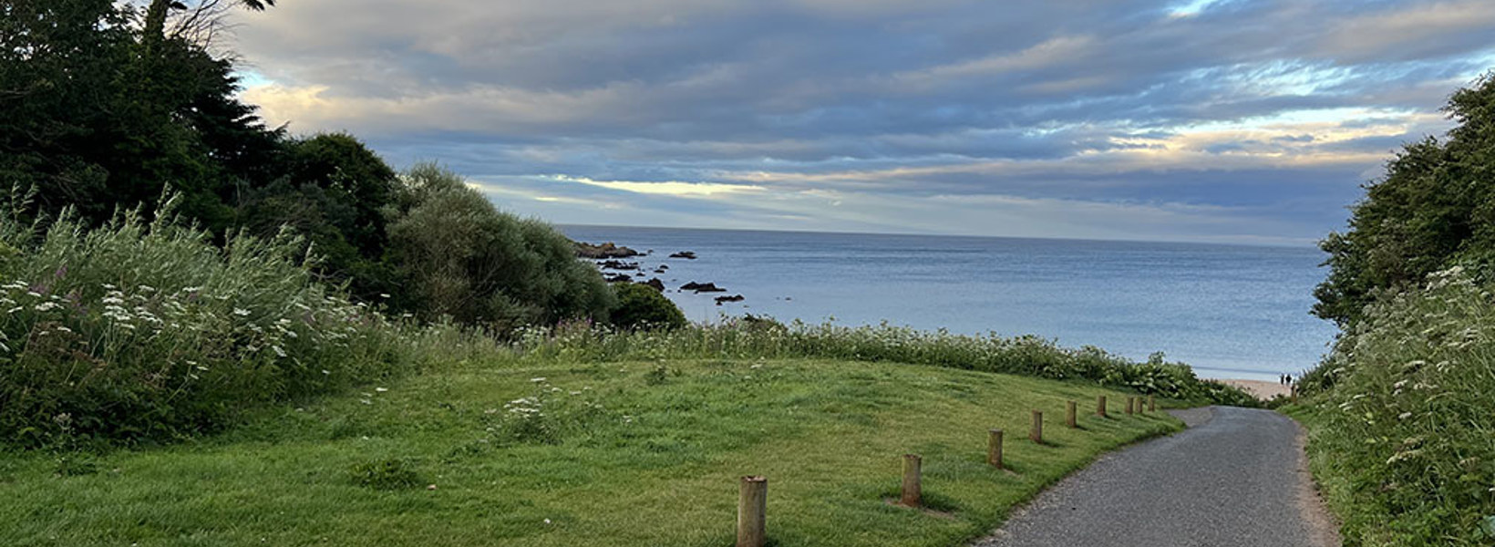 Coldingham Bay beach path
