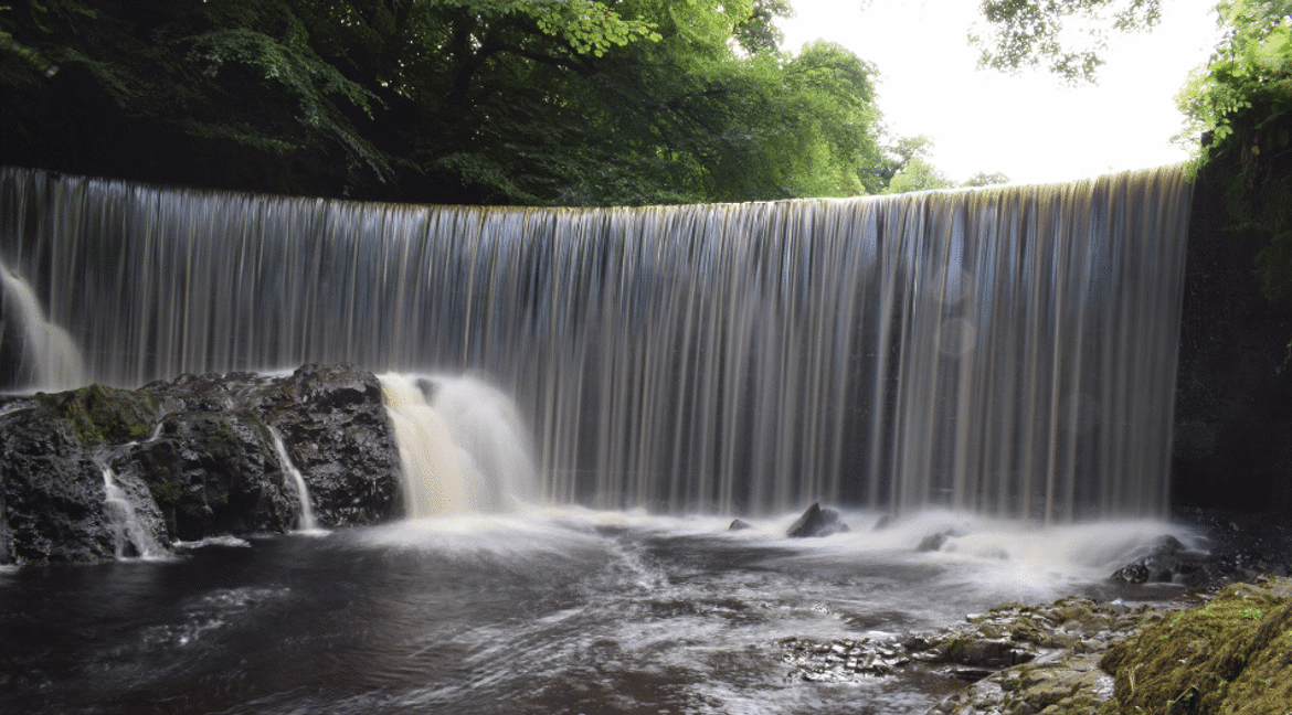 Calder mill waterfall