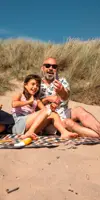 Family on Irvine Beach