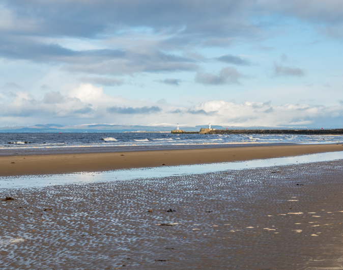 Ayr Beach in Ayrshire