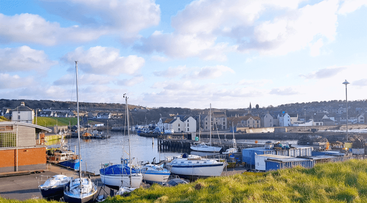 boats on Eyemouth harbour