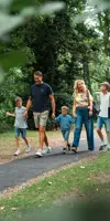 Family at Riverside Holiday Park