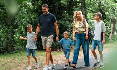 Family at Riverside Holiday Park