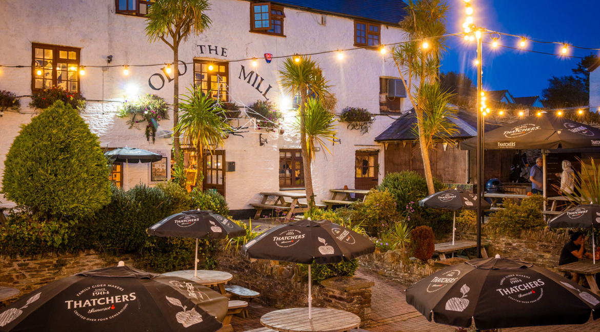 The Old Mill Pub beer garden